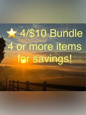 Items with ⭐️ add to bundle for discount!!! 4/$10